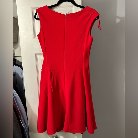 Red Crepe Dress - Picture 3 of 5